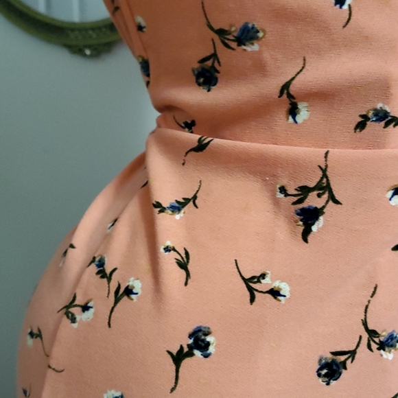 ONE DAY SALE 2023 Blush Floral Wrap Dress - Picture 5 of 12